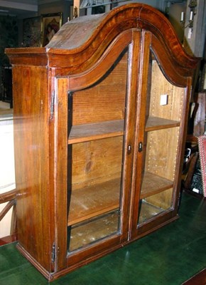 Lot 433 - Continental Walnut Hanging Vitrine Height 35...