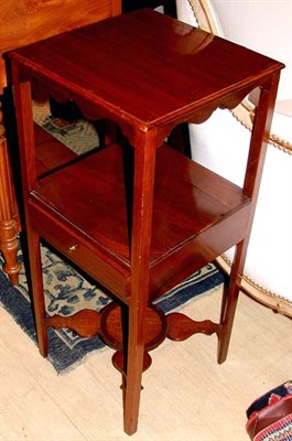 Lot 1373 - Georgian Mahogany Side Table Height 30 1/2...