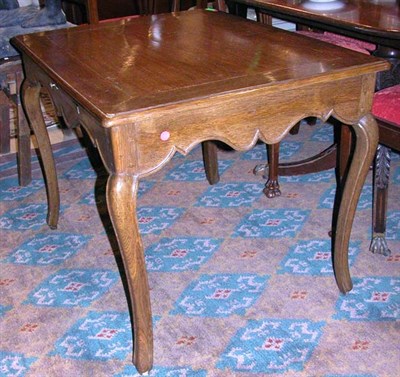 Lot 374 - Provincial Louis XV Style Oak Side Table...