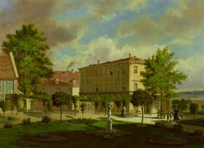 Lot 2016 - Gustave Adolf Hahn German 1811-1872 VIEW OF A...