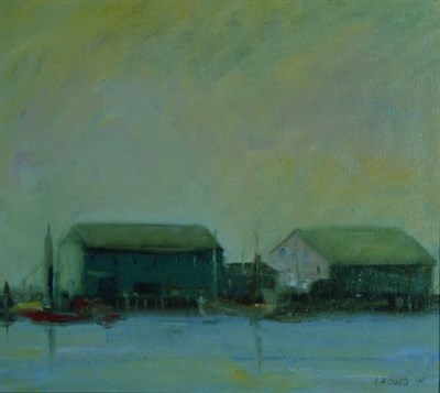 Lot 338 - Anne Packard b.1933 WHARF Signed and dated A....