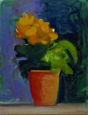 Lot 331 - Paul Resika b.1928 ORANGE FLOWERS Signed...
