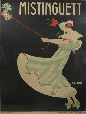 Lot 2310 - G. K. Benda MISTINGUETT Color lithograph,...