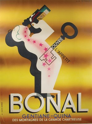 Lot 2312 - A. M. Cassandre BONAL Color lithograph, 1935,...