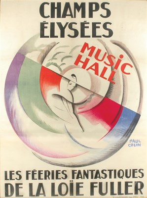 Lot 2314 - Paul Colin CHAMPS ELYSEES, MUSIC HALL Color...