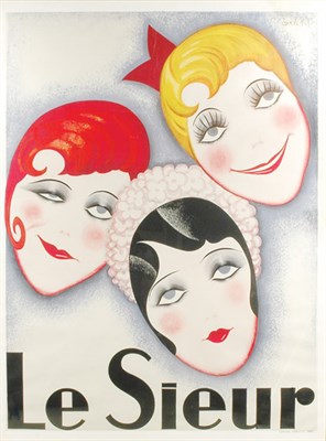 Lot 2317 - G. Dedieu LE SIEUR Color lithograph, 1928,...