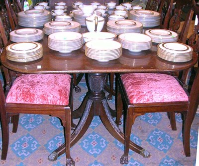 Lot 372 - Georgian Style Mahogany Double-Pedestal Table...