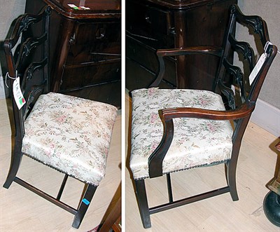 Lot 497 - Set of Twelve Georgian Style Mahogany Dining...