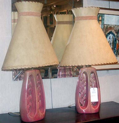 Lot 184 - Pair of Ceramic Lamps Possibly by Haeger...