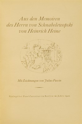 Lot 2065 - HEINE, HEINRICH Aus den Memoiren des Herrn von...