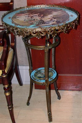 Lot 484 - Louis XVI Style Gilt-Metal and Painted...