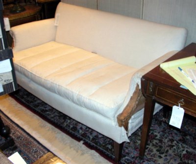Lot 402 - Georgian Style Mahogany Settee Length 58 inches.