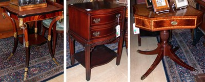 Lot 332 - Three Mahogany Occasional Tables Comprising...