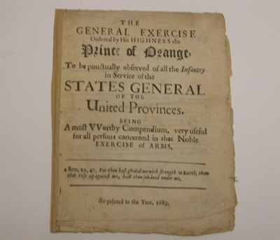 Lot 2098 - ORANGE, PRINCE OF The General Exercise . . ....