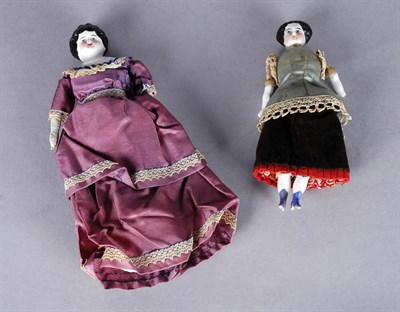Lot 1551 - Two German Porcelain Dolls