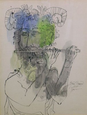 Lot 111 - Byron Browne American, 1907-1961 PAN WITH...