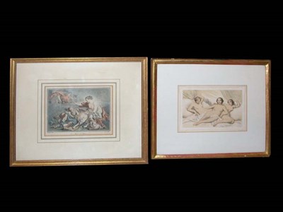 Lot 106 - After Guercino [CUPID AND SYBIL] Soft-ground...