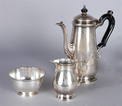 Lot 1468 - Tiffany Sterling Silver Three-Piece Coffee...