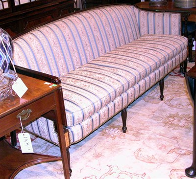 Lot 658 - Federal Style Mahogany Upholstered Sofa Length...