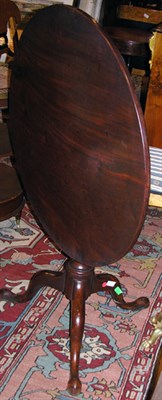 Lot 523 - Queen Anne Style Mahogany Tilt-Top Table...