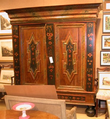 Lot 500 - Danish Floral Painted Kas Circa 1776 Height 7...