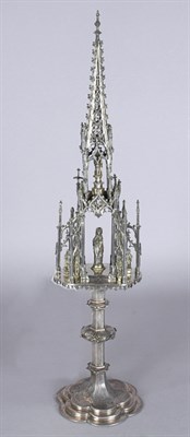 Lot 1473 - Silver Monstrance with St. Joseph Companion...