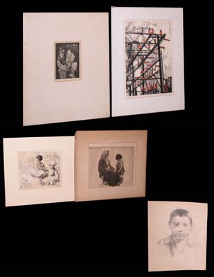 Lot 132 - James H. Dowd THE CONJUROR Drypoint, signed in...