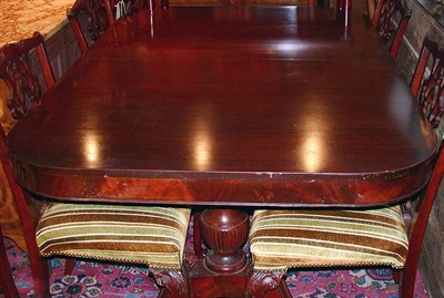 Lot 1263 - Georgian Style Mahogany Dining Table with Two...
