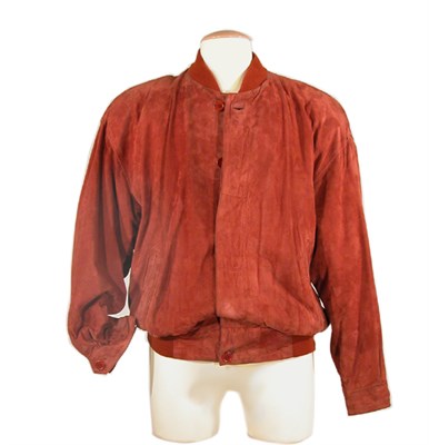 Lot 309 - Cerruti Cinnamon Suede Man's Bomber Jacket...
