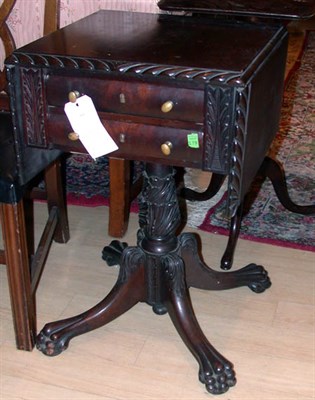 Lot 504 - American Classical Style Mahogany Drop-Leaf...