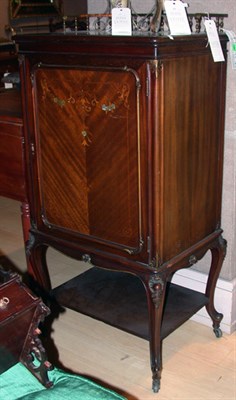 Lot 252 - Victorian Inlaid Mahogany Music Cabinet Height...