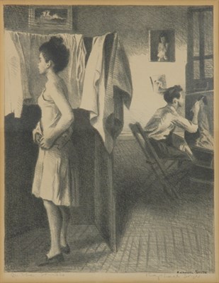 Lot 2288 - Raphael Soyer MY STUDIO; SLEEPING GIRL (COLE...
