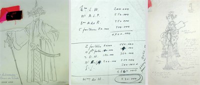 Lot 374 - Portfolio of Nina Ricci Chinese Suite Costume...