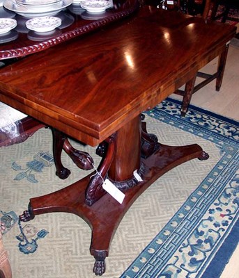 Lot 1407A - Victorian Mahogany Fold-Over Game Table Height...