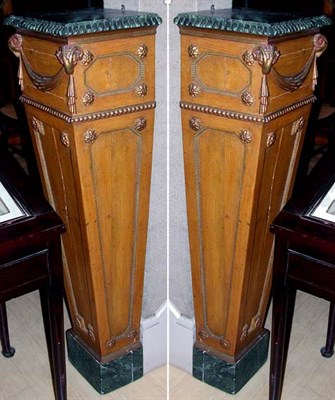 Lot 1265 - Pair of Neoclassical Style Faux Marble Top...