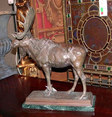 Lot 1687 - Bronze Figure of a Moose A.P. Proctor Height...