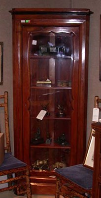Lot 424 - Biedermeier Style Walnut Corner Cabinet Height...