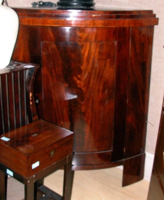 Lot 202 - Georgian Style Mahogany Corner Cabinet Height...