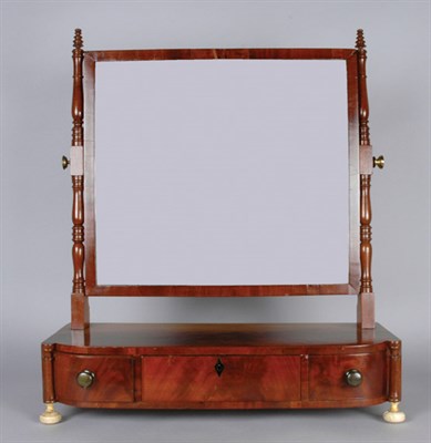 Lot 1259 - Victorian Mahogany Shaving Mirror Height 26...