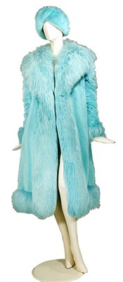 Lot 185 - Cardin Aqua Dyed Mink Coat French, late 1960s...
