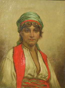 Lot 32 - Italian School 19th/20th Century GYPSY WOMAN...