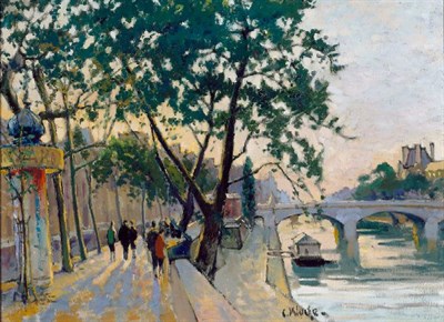 Lot 198 - Constantin Kluge French, 1912-2003 LE PONT DU...