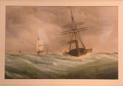 Lot 3046 - Charles Turner 19th Century WAR STEAMERS...