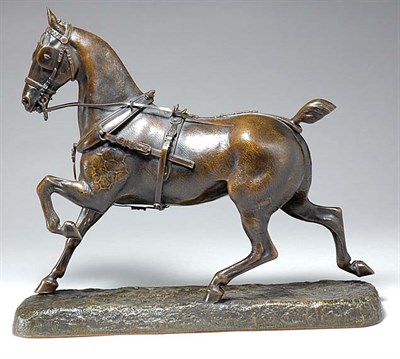 Lot 2300 - Bronze Equestrian Figure After a model by...