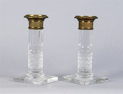 Lot 3336 - Pair of Louis Philippe Gilt-Metal Mounted Cut...