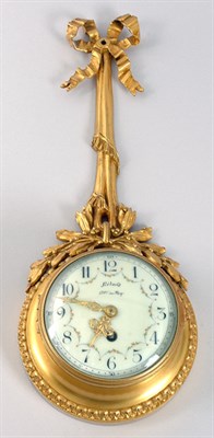 Lot 2150 - Louis XVI Style Gilt-Metal Cartel Clock The...