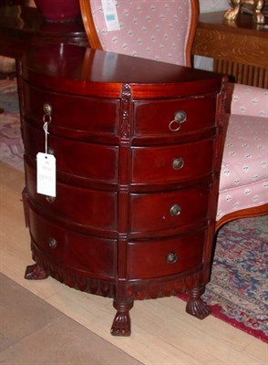 Lot 520 - Georgian Style Mahogany Demilune Chest of...