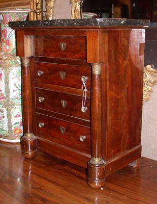 Lot 1613 - Empire Style Marble Top Mahogany Miniature...