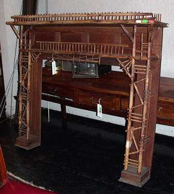 Lot 1135 - Bamboo Fireplace Surround Late 19th century...