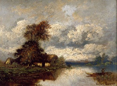 Lot 157 - Leon Victor Dupre French, 1816-1879 L'ETANG,...